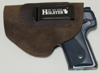 medium frame brown suede holster