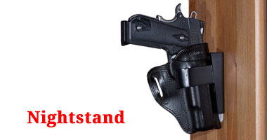 Standard Holster Rest - Nightstand Gun Mount